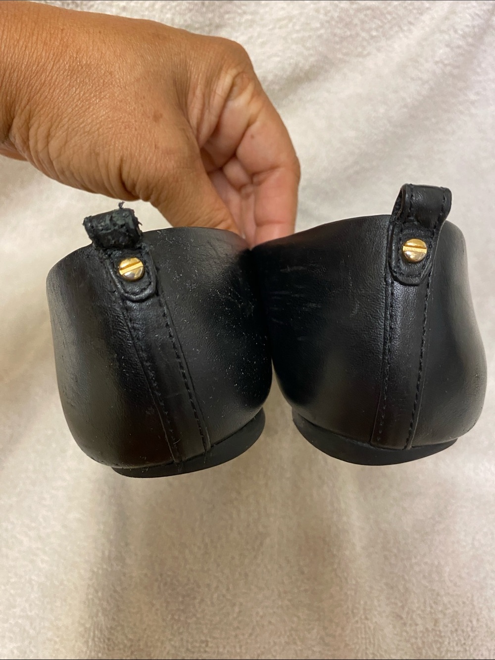 Tory Burch Mini Miller Leather Ballet Flats - Picture 4 of 11